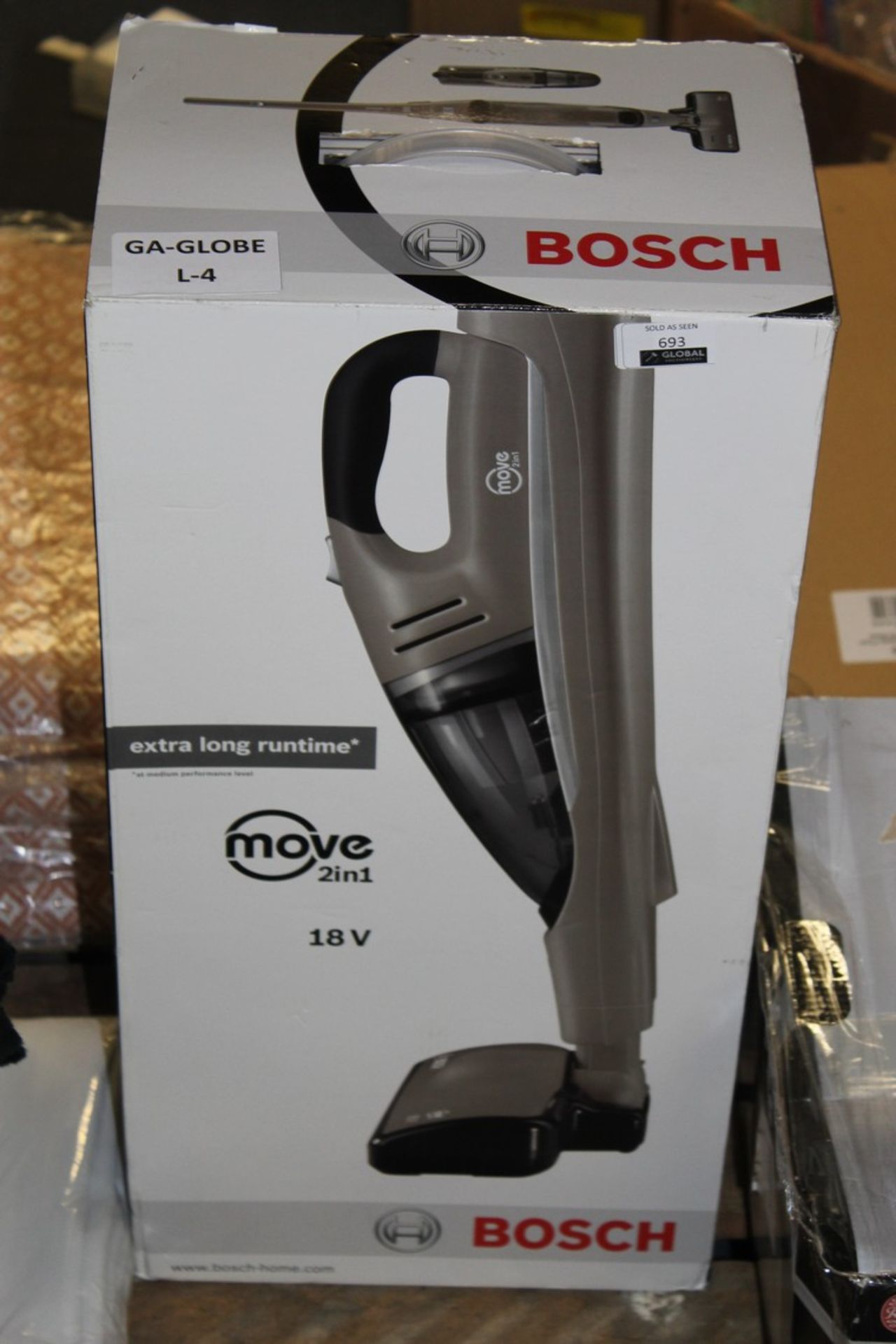 Boxed Bosch Move 2 In 1 18 Volt Upright Vacuum Cle