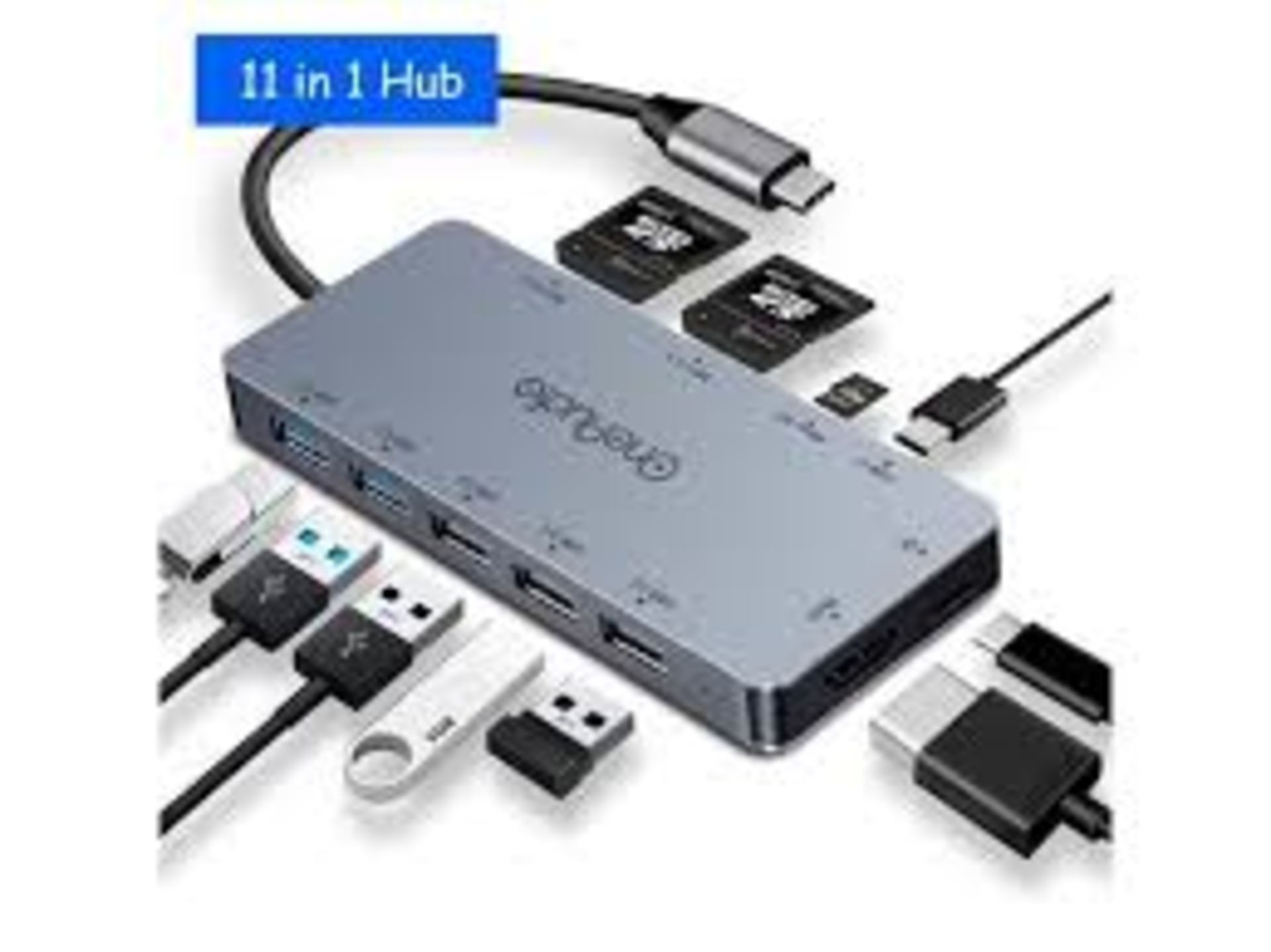 Lot to Contain 4 One Audio 11 in 1 USB Adaptor wit
