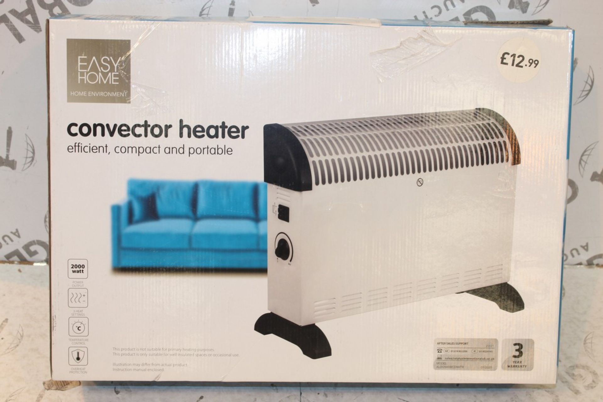 Lot to Contain 5 Boxed Easy Home Convector Heaters