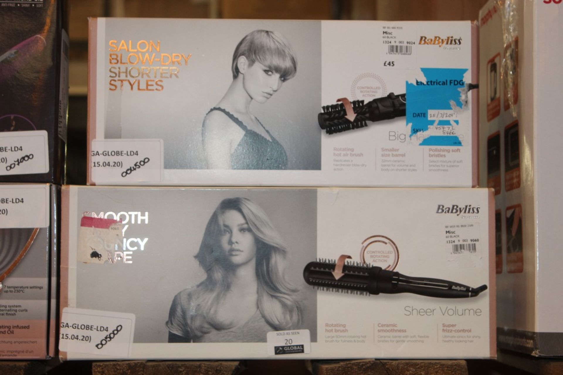 Lot to Contain 2 Boxed BaByliss Hair Volumising Br