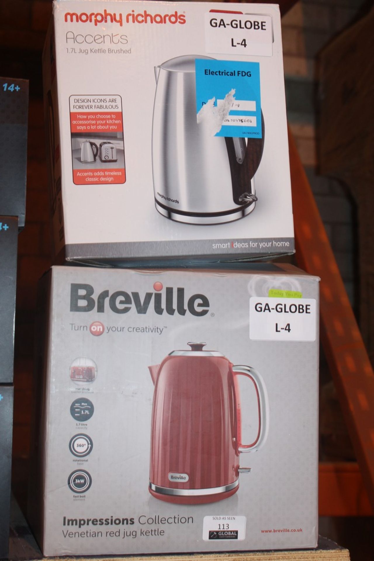 Lot to Contain 2 Assorted Breville & Morphy Richar