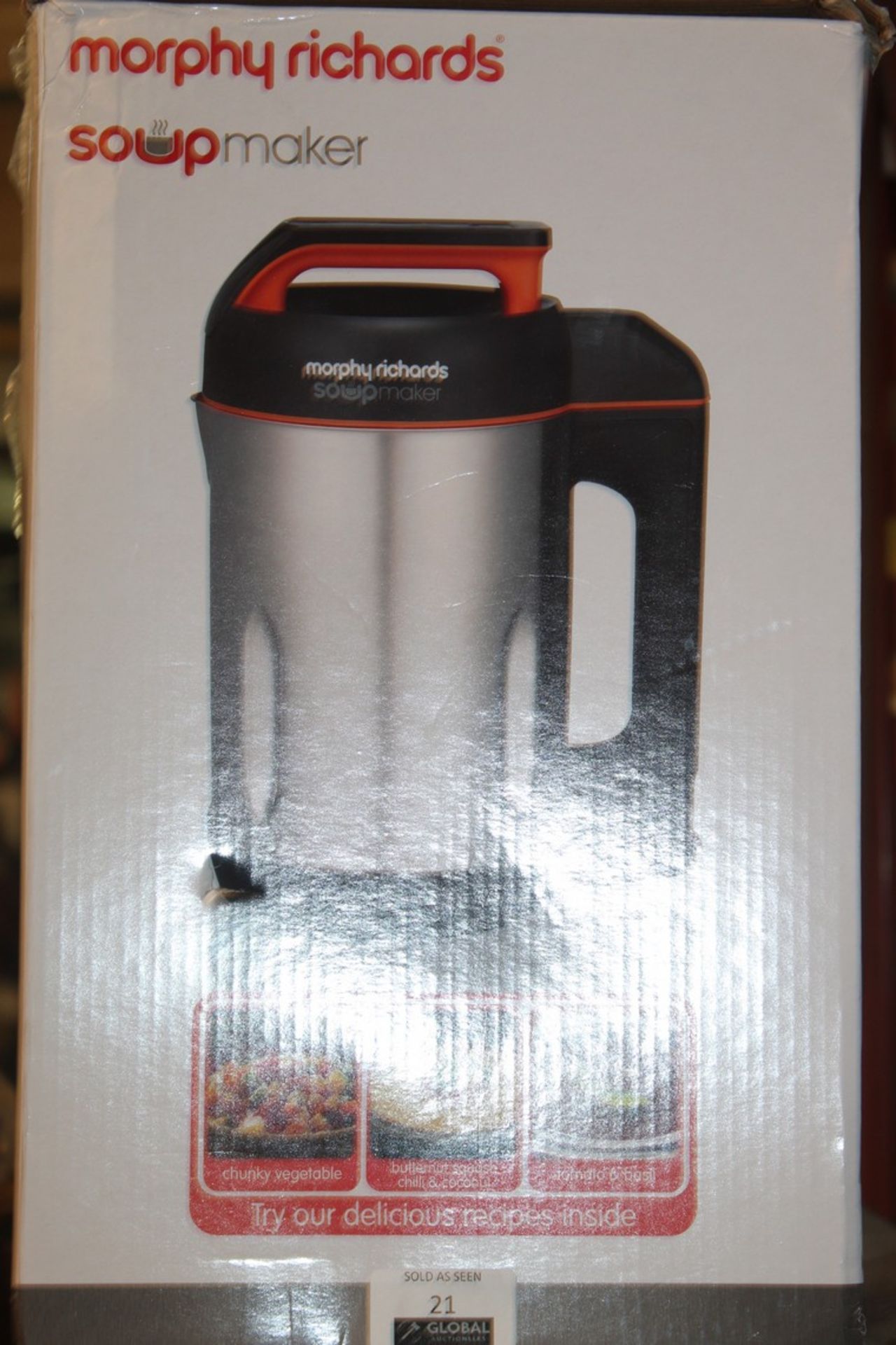 Boxed Morphy Richards Stainless 1.7 Litre Soup Mak