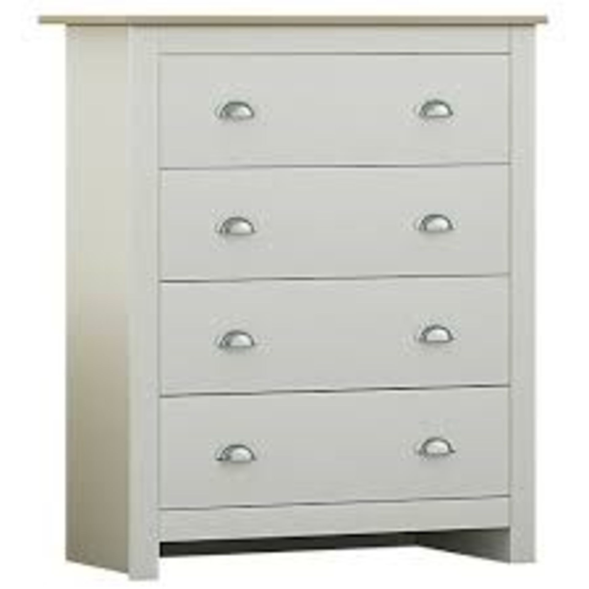 Boxed Westbury 4 Drawer Chest Of Drawers RRP £110 (Untested Customer Returns)(Photos are for