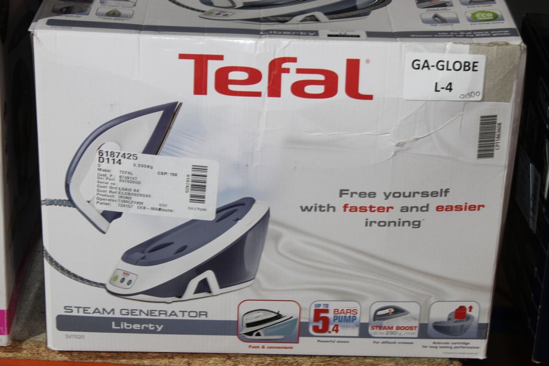 Boxed Tefal SV7020 Liberty Steam Generating Iron R