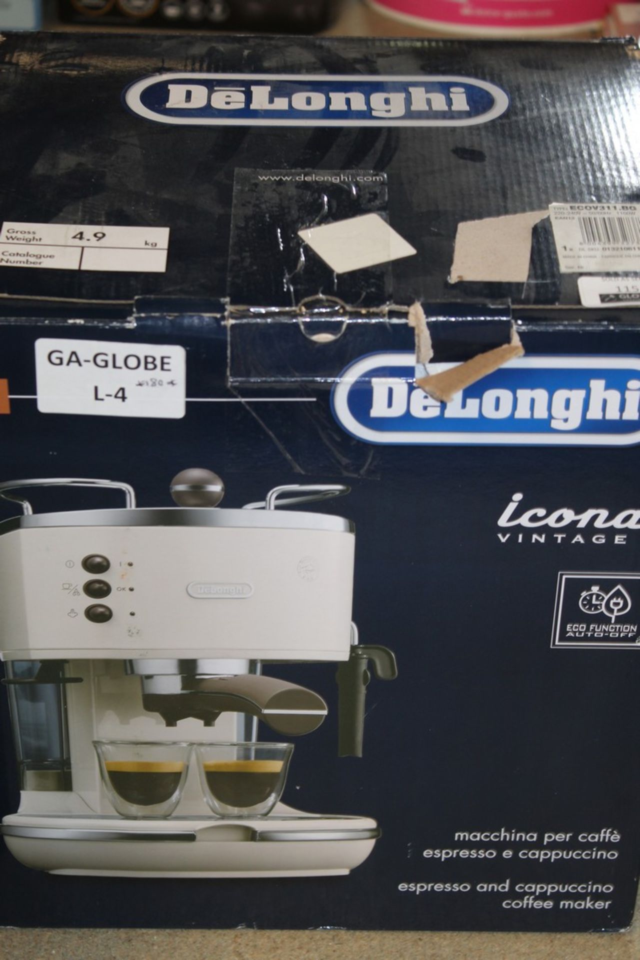 Boxed Delonghi Icona Vintage Machine Espresso Capp