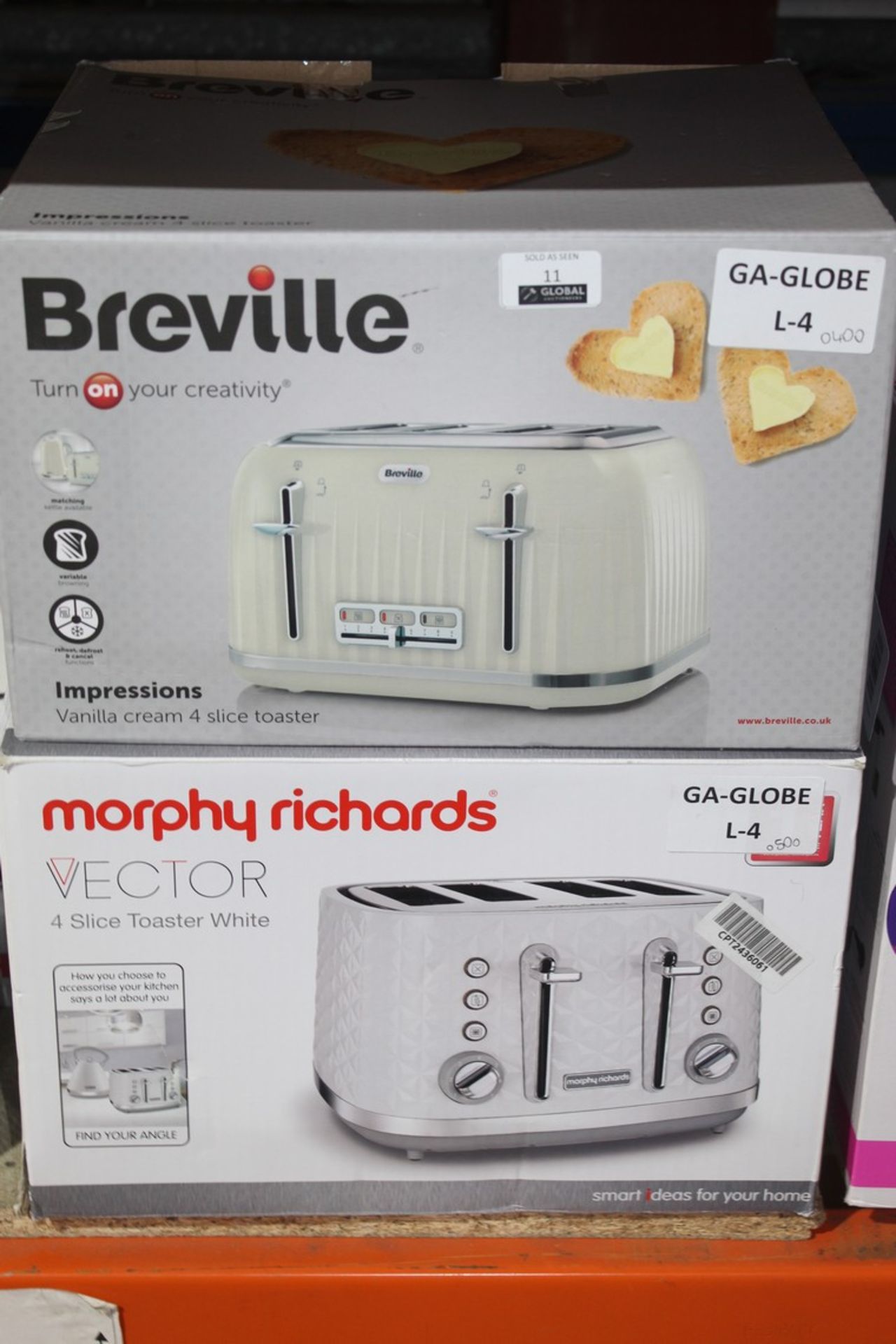 Boxed Assorted Breville & Morphy Richards 4 Slice