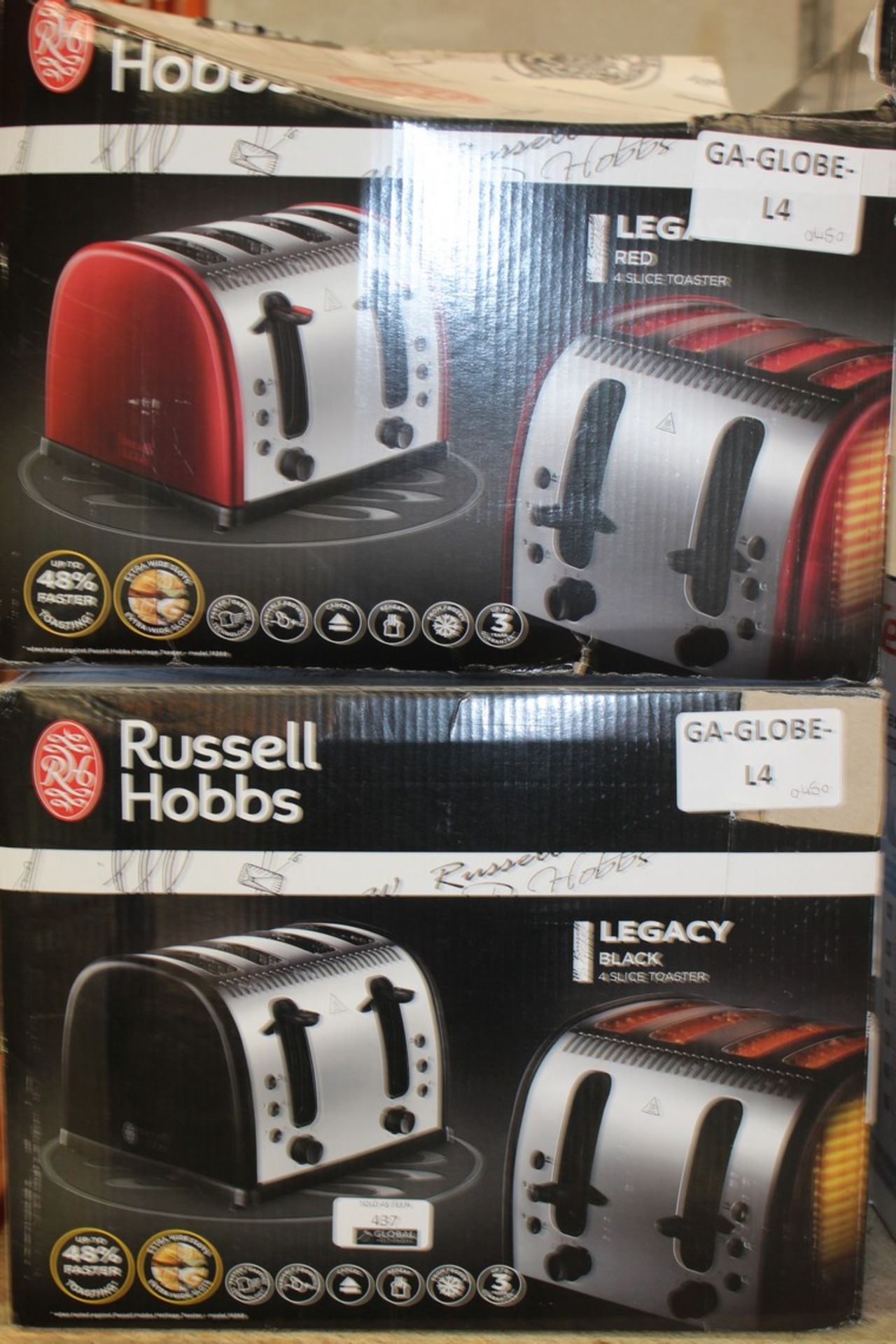 Assorted Items to Include 1 Russell Hobbs Legacy R