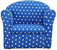 Boxed Blue And White Coconut Kids Tub Chair RRP £5