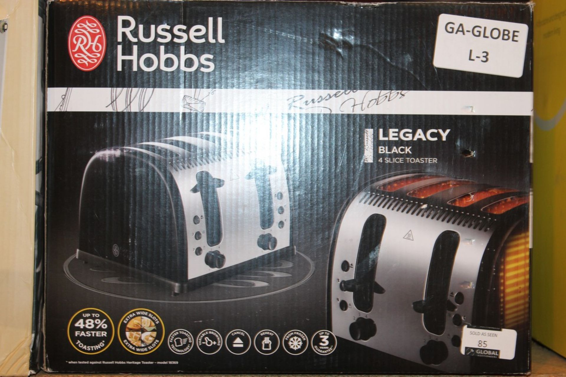 Boxed Russell Hobbs Legacy 4 Slice Toaster RRP £50