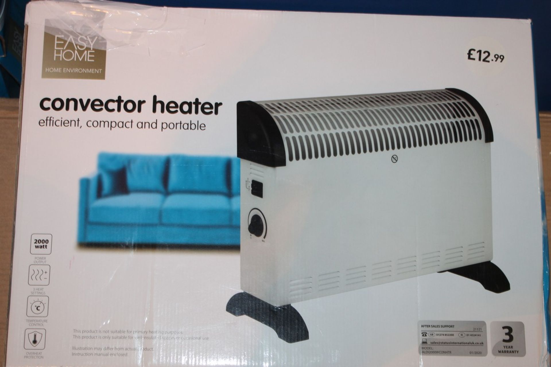 Lot to Contain 5 Boxed Easy Home Convector Heaters