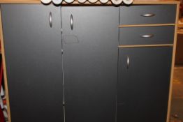 Wooden 3 Door 2 Draw Storage Unit (Images Are For