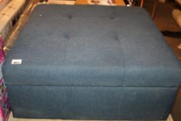 Denim Blue Storage Footstool RRP £100 (Appraisals