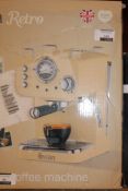 Boxed Swan Retro Cream Coffee Machine RRP £100 (17