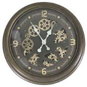 Boxed Coughlin 52cm Silent Wall Clock RRP £60 (Ima