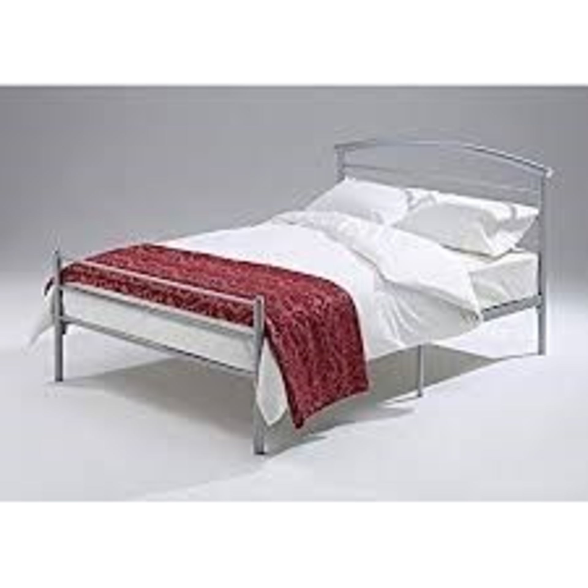 Boxed Brennington 120 x 190cm 3 Quarter Metal Bed Stead RRP £120 (Pictures are for illustration