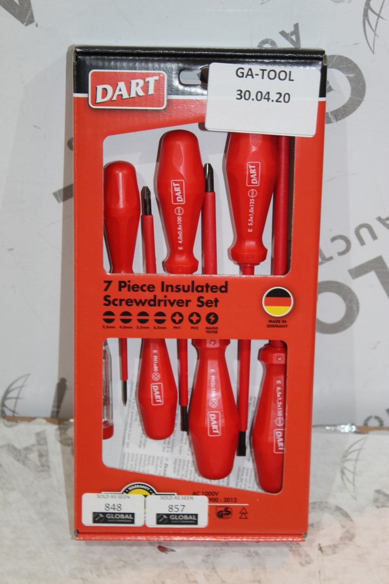 7 Piece Insulated Screw Driver Sets RRP £35 Each (Pictures are for Illustration Purposes only) (