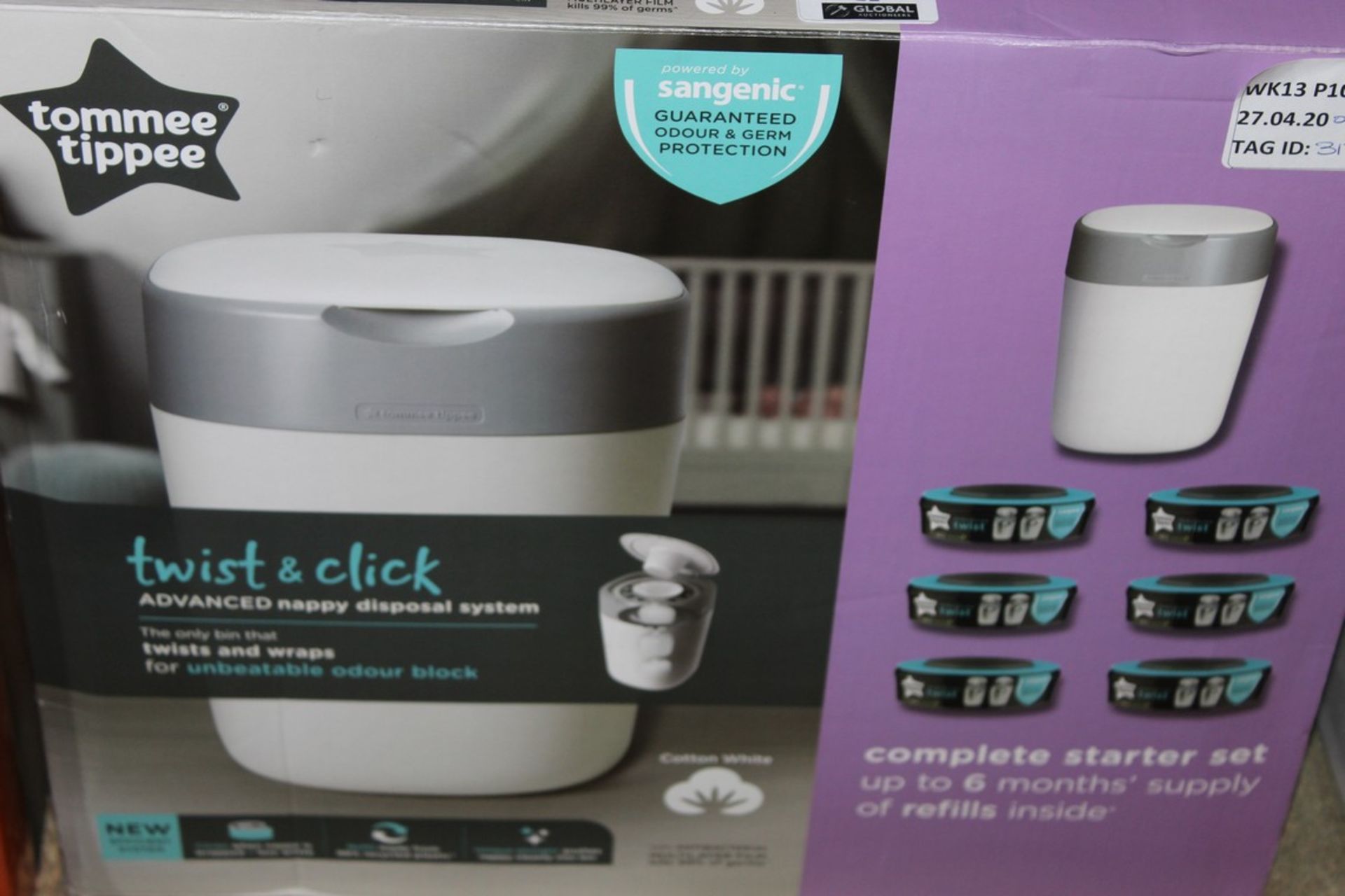 Boxed Tommee Tippee Twist & Click Advanced Nappy D