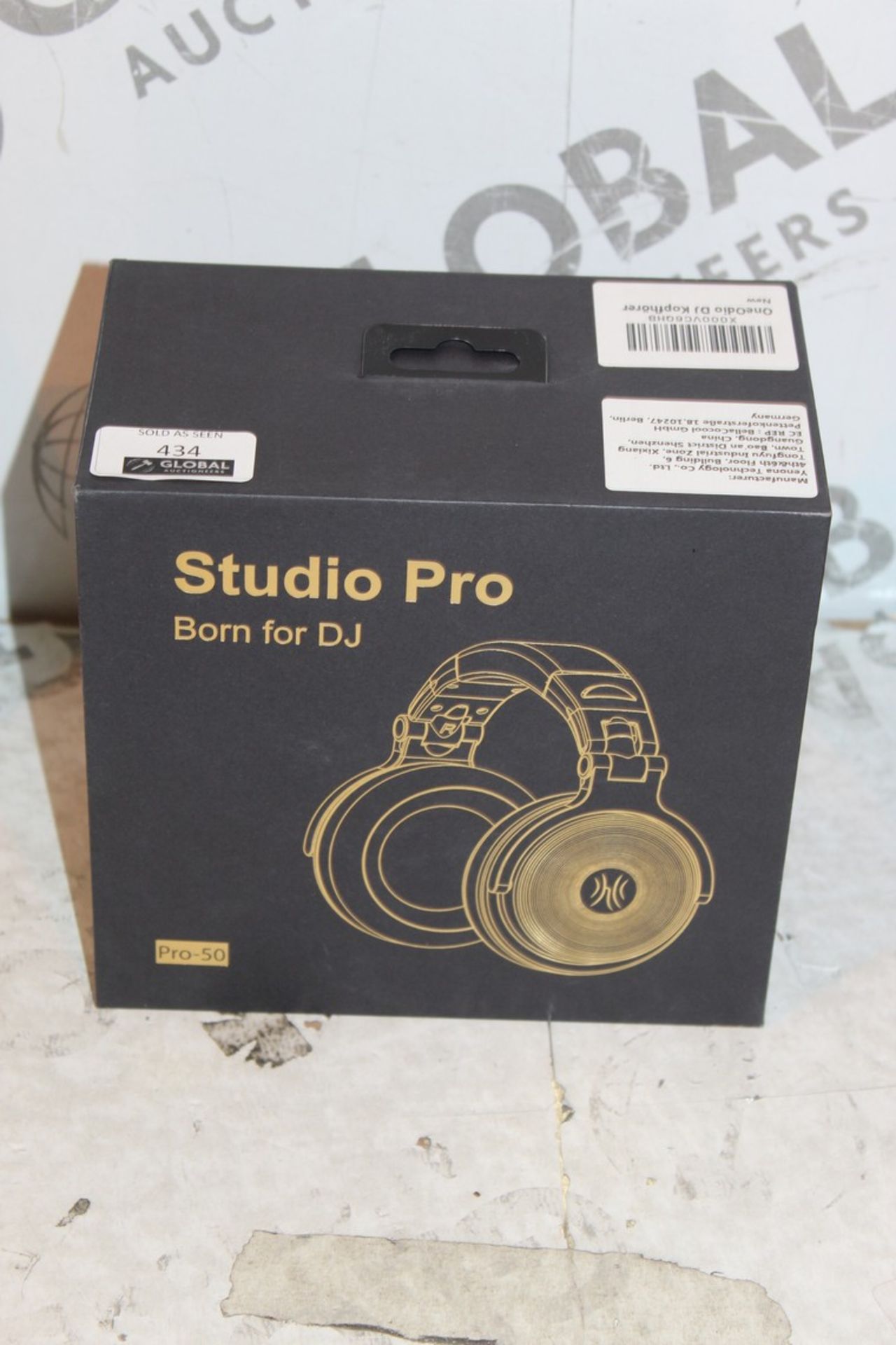 Boxed Pair Studio Pro Born TO DJ Pro 50 Headphones RRP £60 (Pictures Are For Illustration Purposes