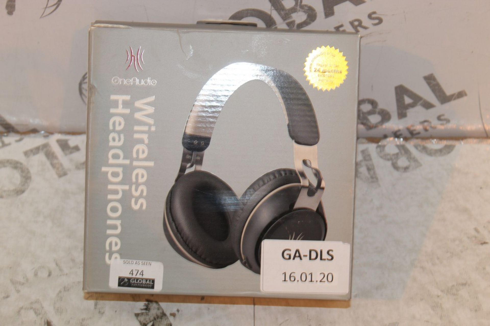 Lot to Contain 2 Boxed Pairs One Audio Wireless A1 Headphones Combined RRP £60 (Pictures Are For