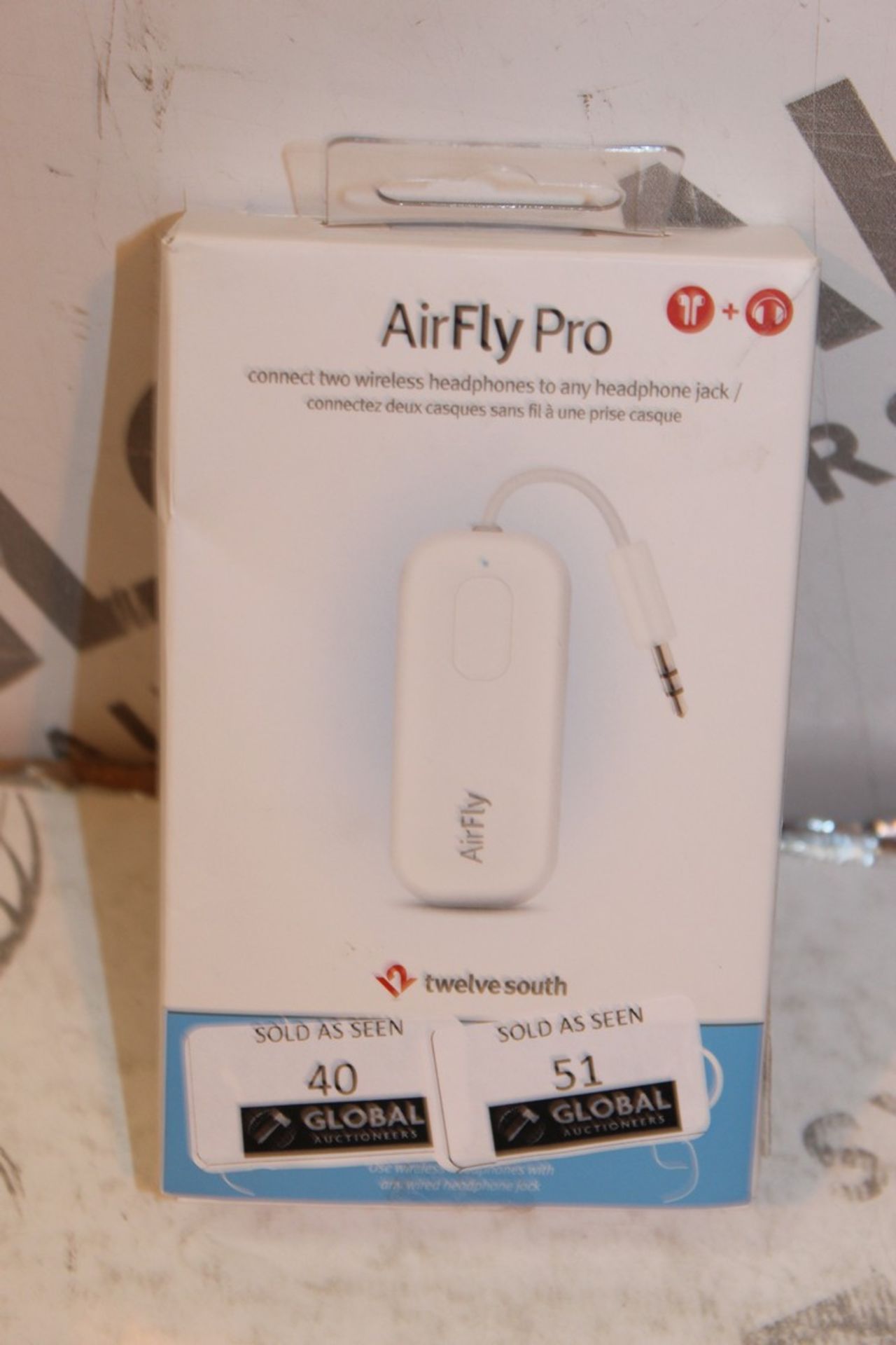 Boxed Twelve South Air Fly Pro Wireless Dual Headphone Connector RRP £55 (Pictures Are For