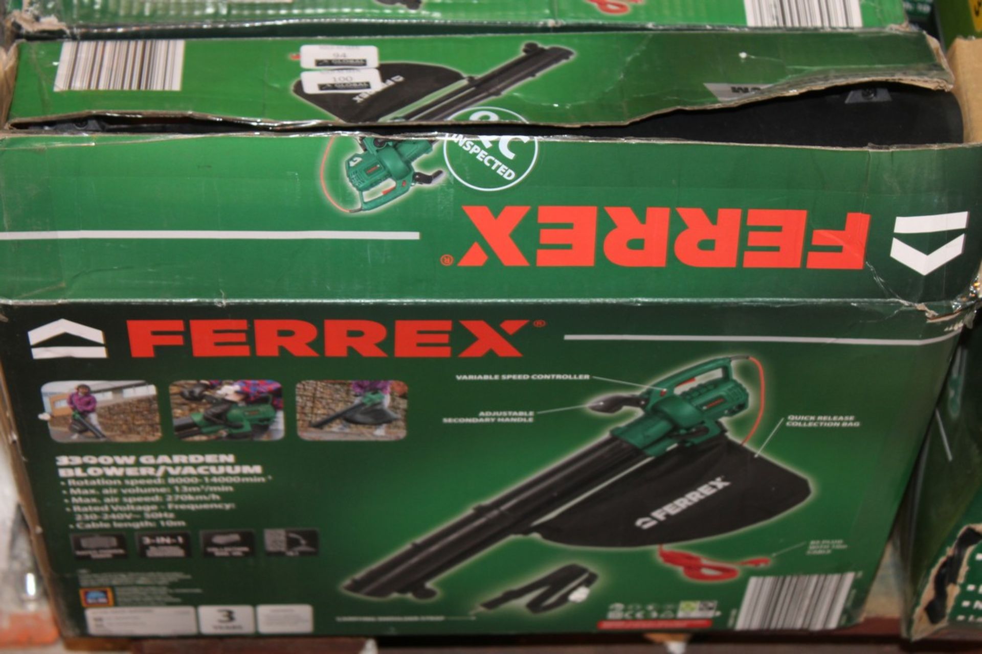 Boxed Ferrex 3300 Watt Garden Leaf Blower & Vacuum RRP £35 (Pictures Are For Illustration Purposes