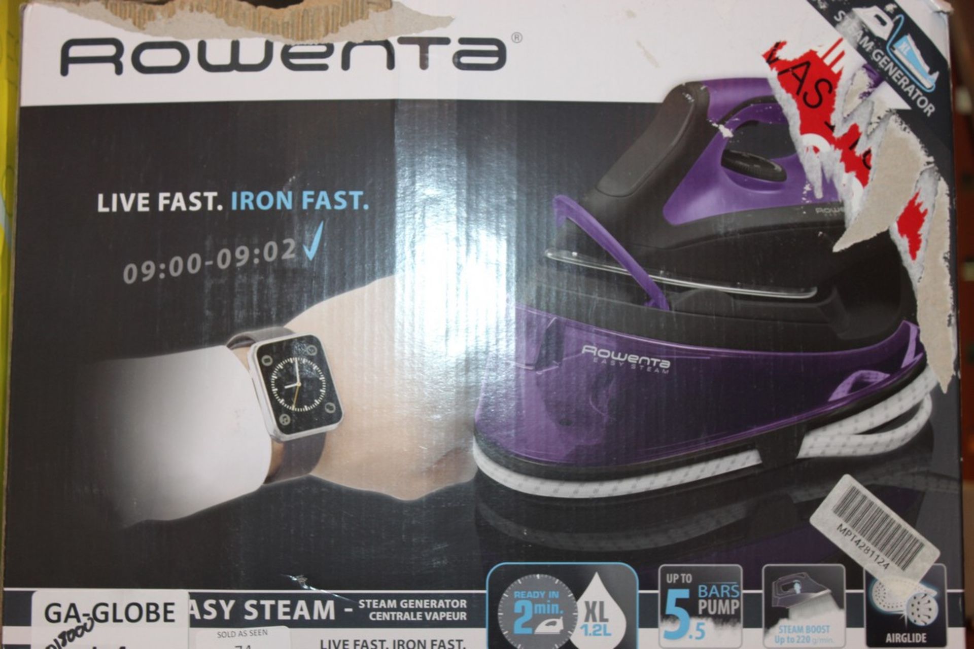 Boxed Rowenta Easy Steam Steam Generating Iron RRP £180 (Pictures Are For Illustration Purposes