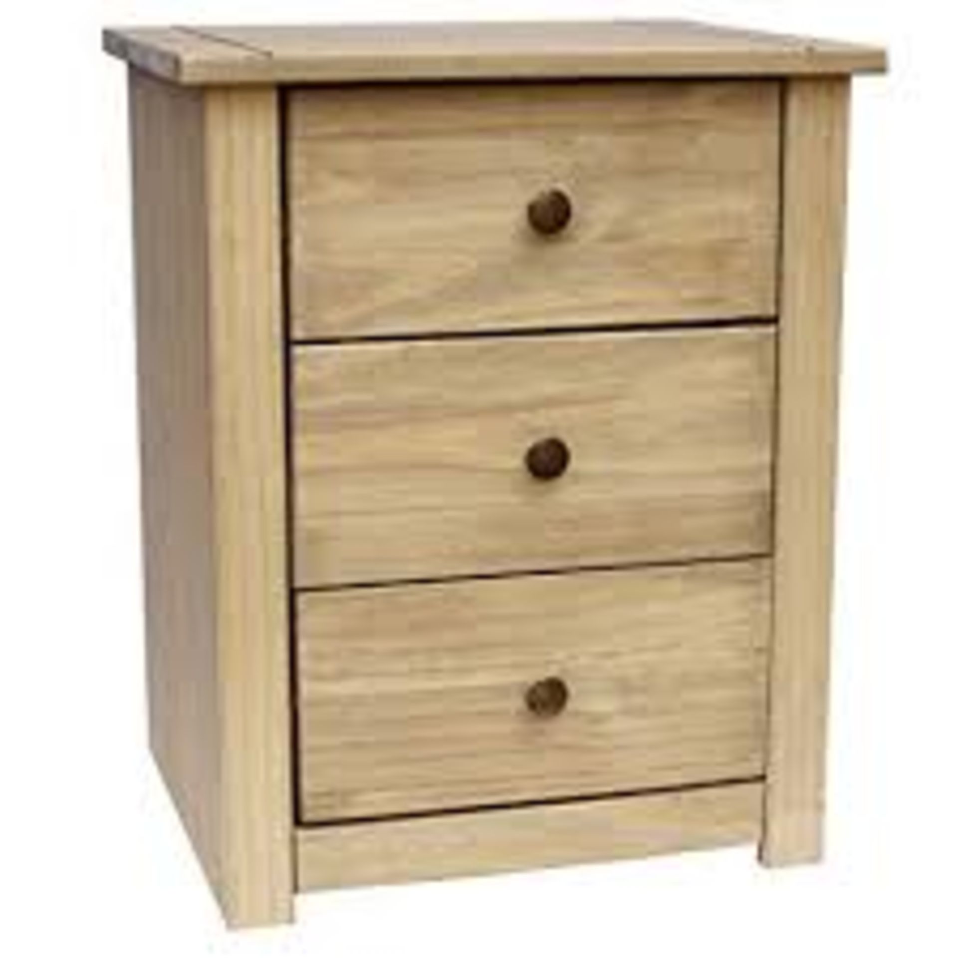 Boxed Veder Design Panama 3 Drawer Chest Of Drawers RRP £55 (17903) (Appraisals Available Upon