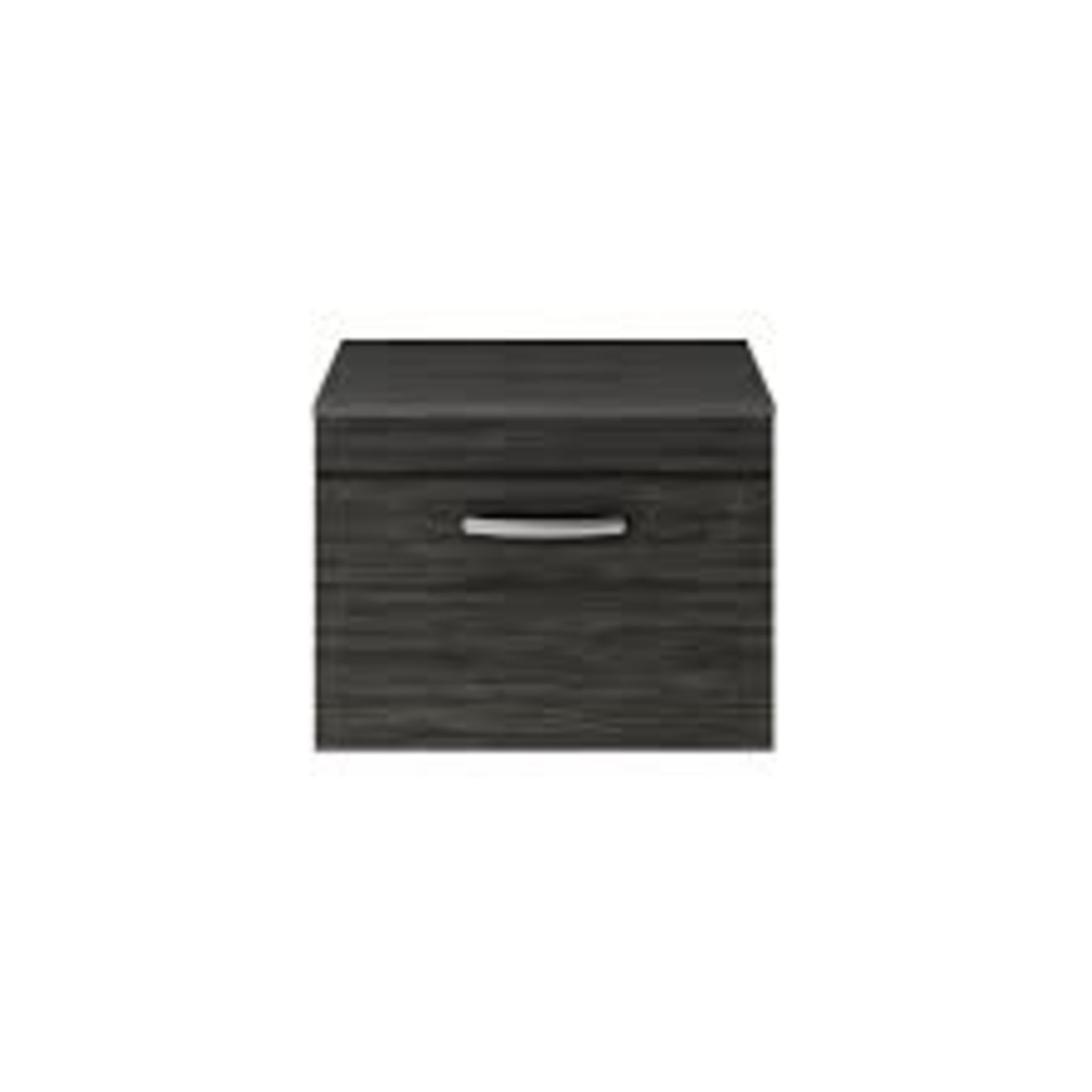 Boxed Assienda Black 600mm Wall Hung Single Drawer Basin Unit RRP £140 (19373) (APPRAISALS AVAILABLE