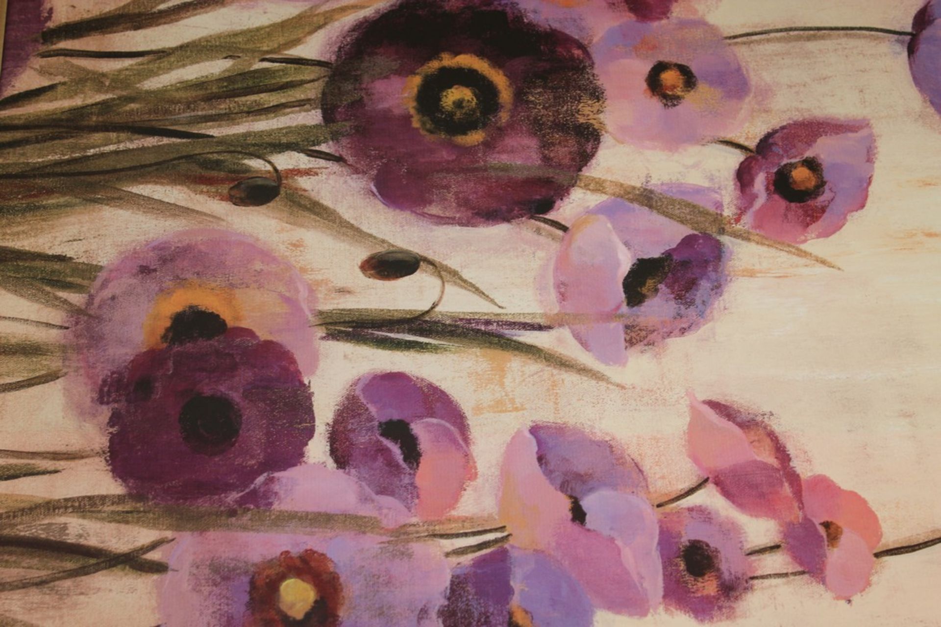 Purple Floral Wall Art Picture RRP £80 (Pictures Are For Illustration Purposes Only) (Appraisals