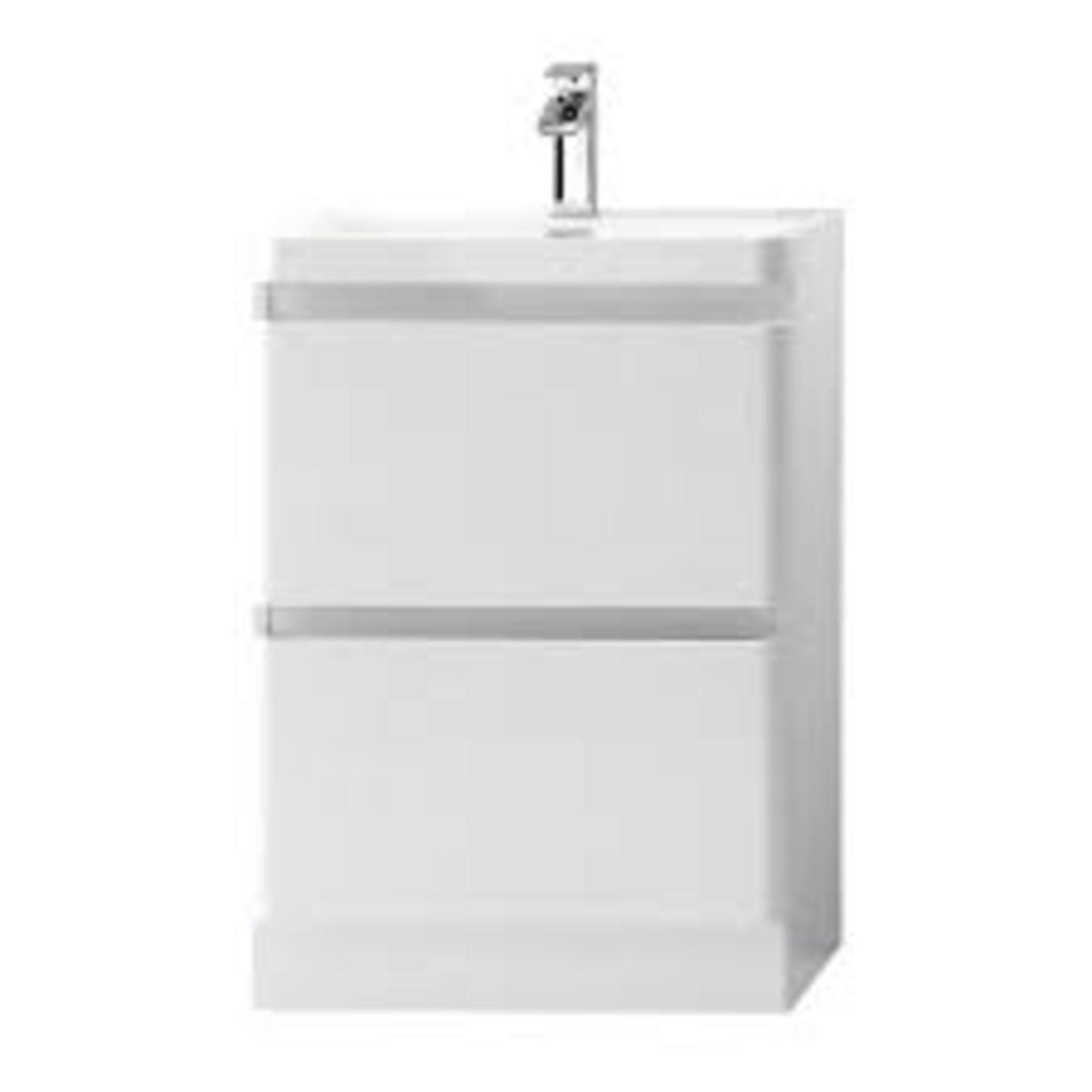 Boxed Barley White Ash 600mm Wall Mounted Bathroom Cabinet RRP £280 (19373) (APPRAISALS AVAILABLE