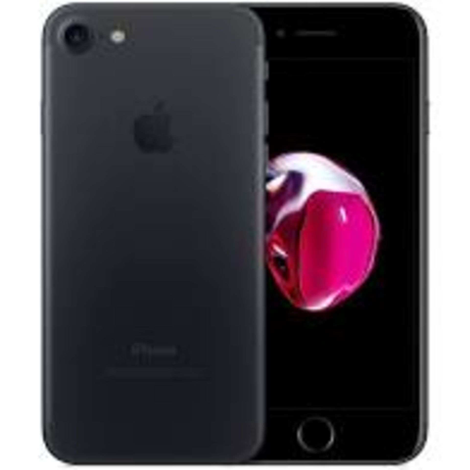 Apple iPhone 7 128GB Black. RRP £430 - Grade A - Perfect Working Condition - (Fully refurbished