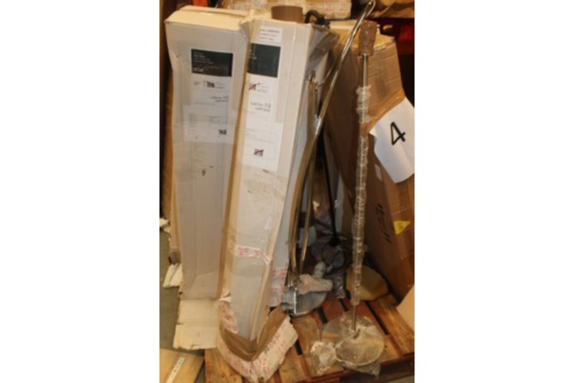 Pallet To Contain 10 Assorted John Lewis Lighting Items To Include Harmony Floor Lamp Bases,