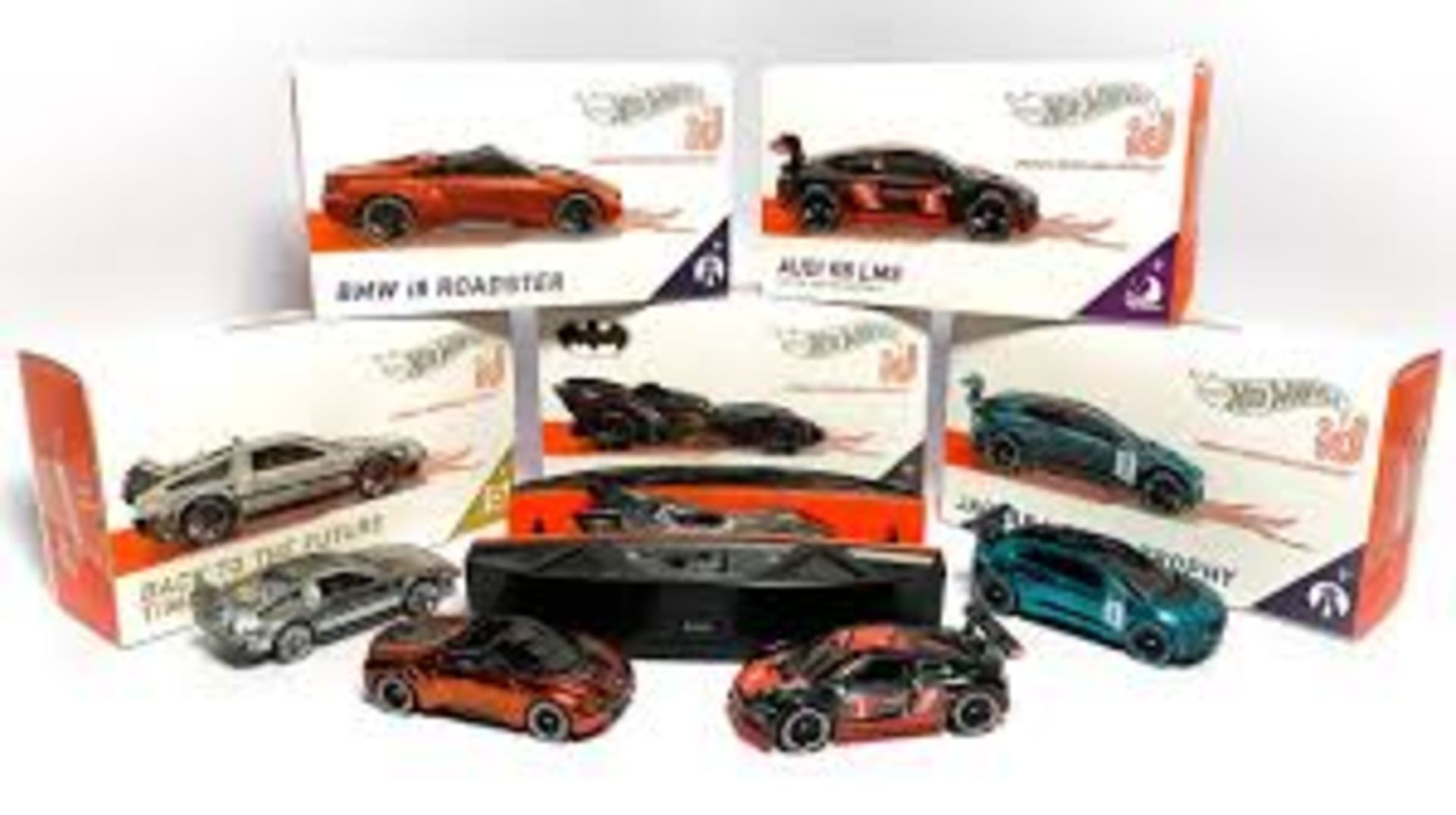 Lot To Contain 10 Assorted Hot Wheels ID Uniquely Identifiable Race Cars Combined RRP £90. (