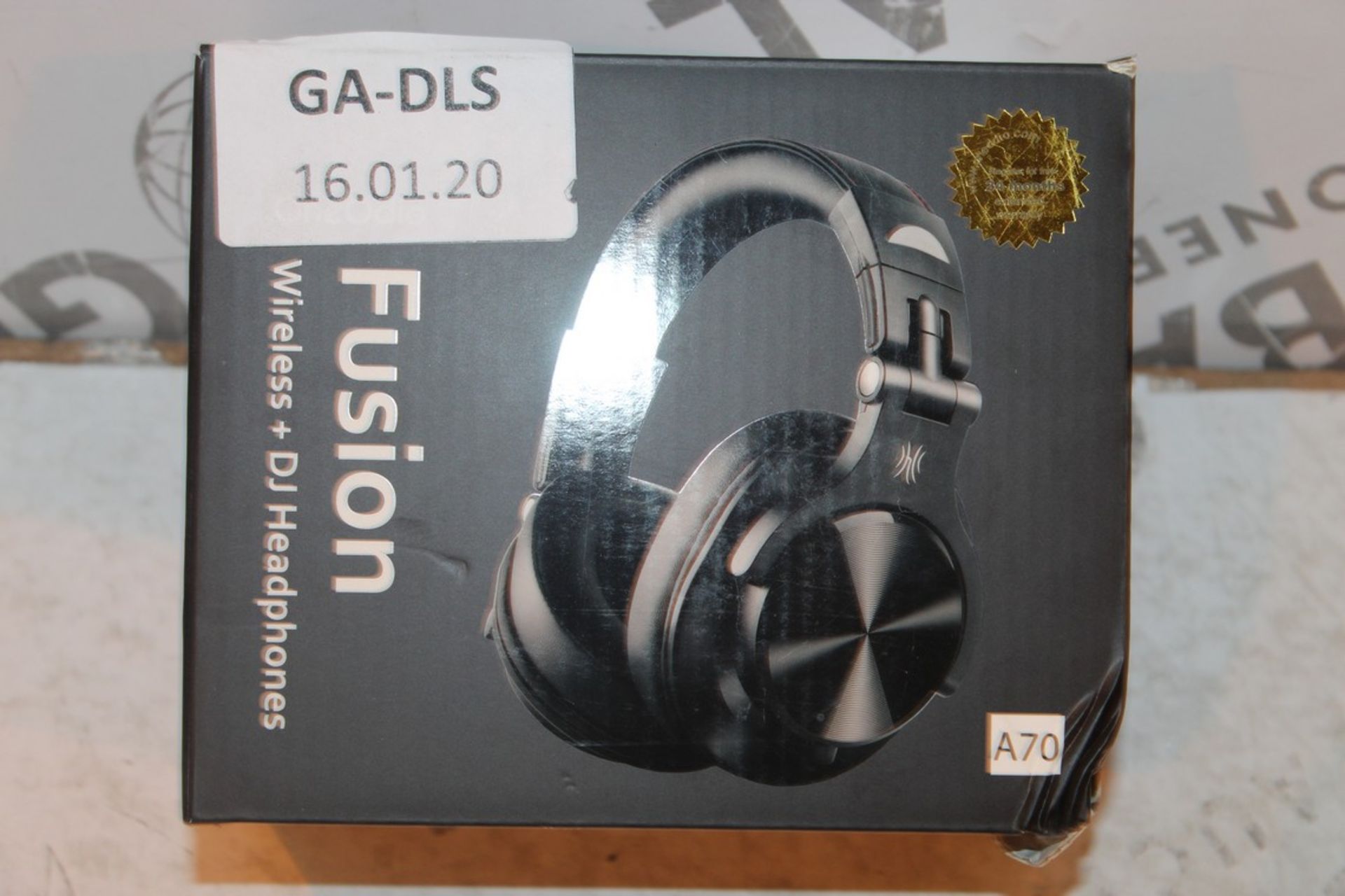 Lot To Contain 3 Boxed Pairs Of A70 One Odio Fusion Wireless DJ Headphones Combined RRP £150 (