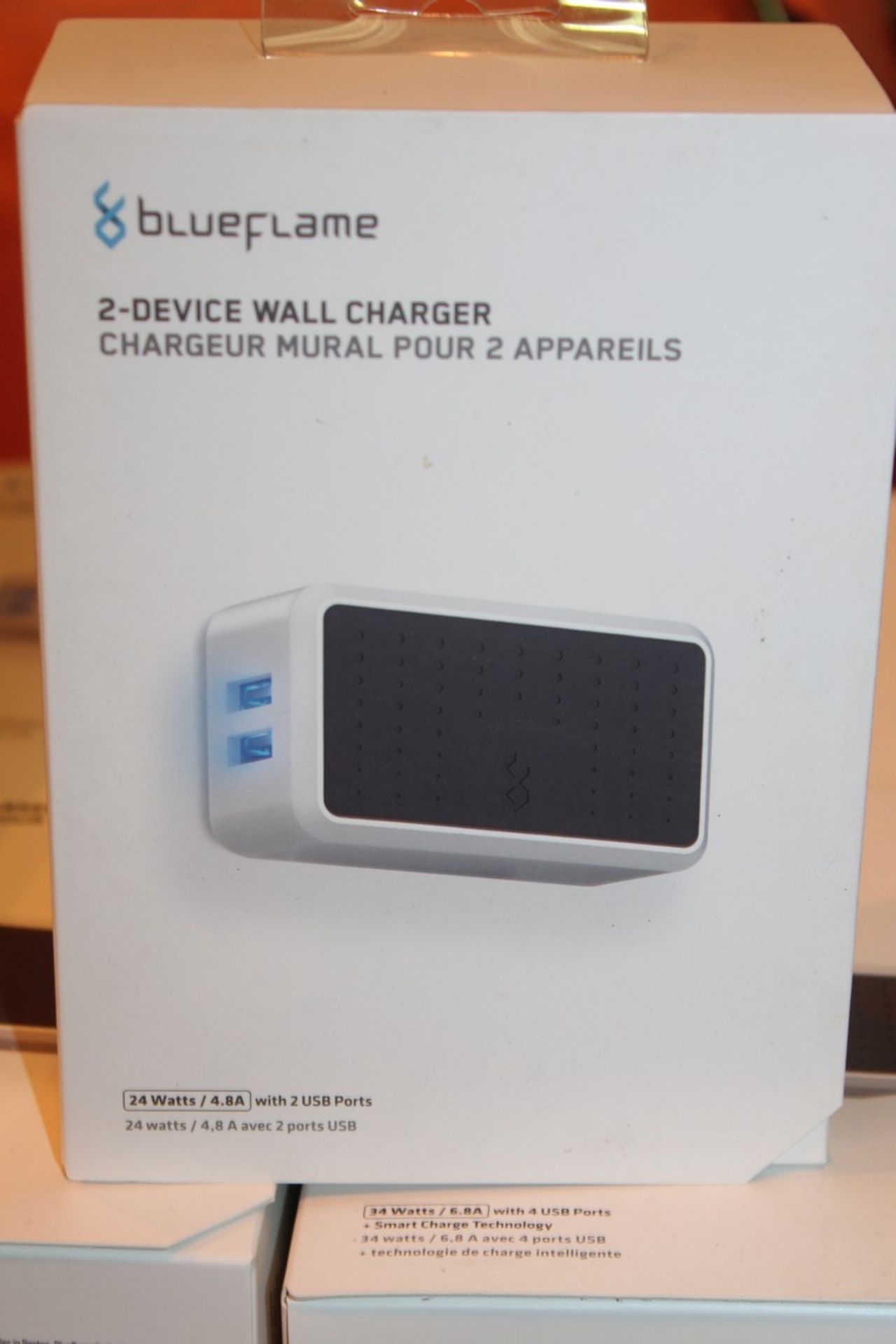 Lot To Contain 4 Boxed Brand New Blue Flame 2 Device Wall Chargers Combined RRP £120 (Appraisals