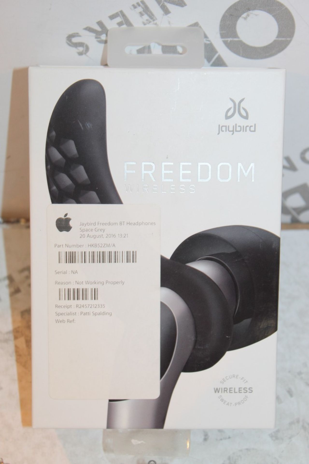 Boxed Pair Of Freedom Wireless Jaybird Headphones RRP £170 (Appraisals Available Upon Request)(