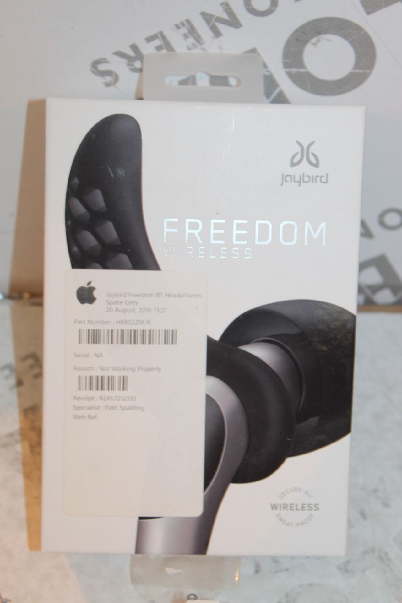 Boxed Pair Of Freedom Wireless Jaybird Headphones RRP £170 (Appraisals Available Upon Request)(