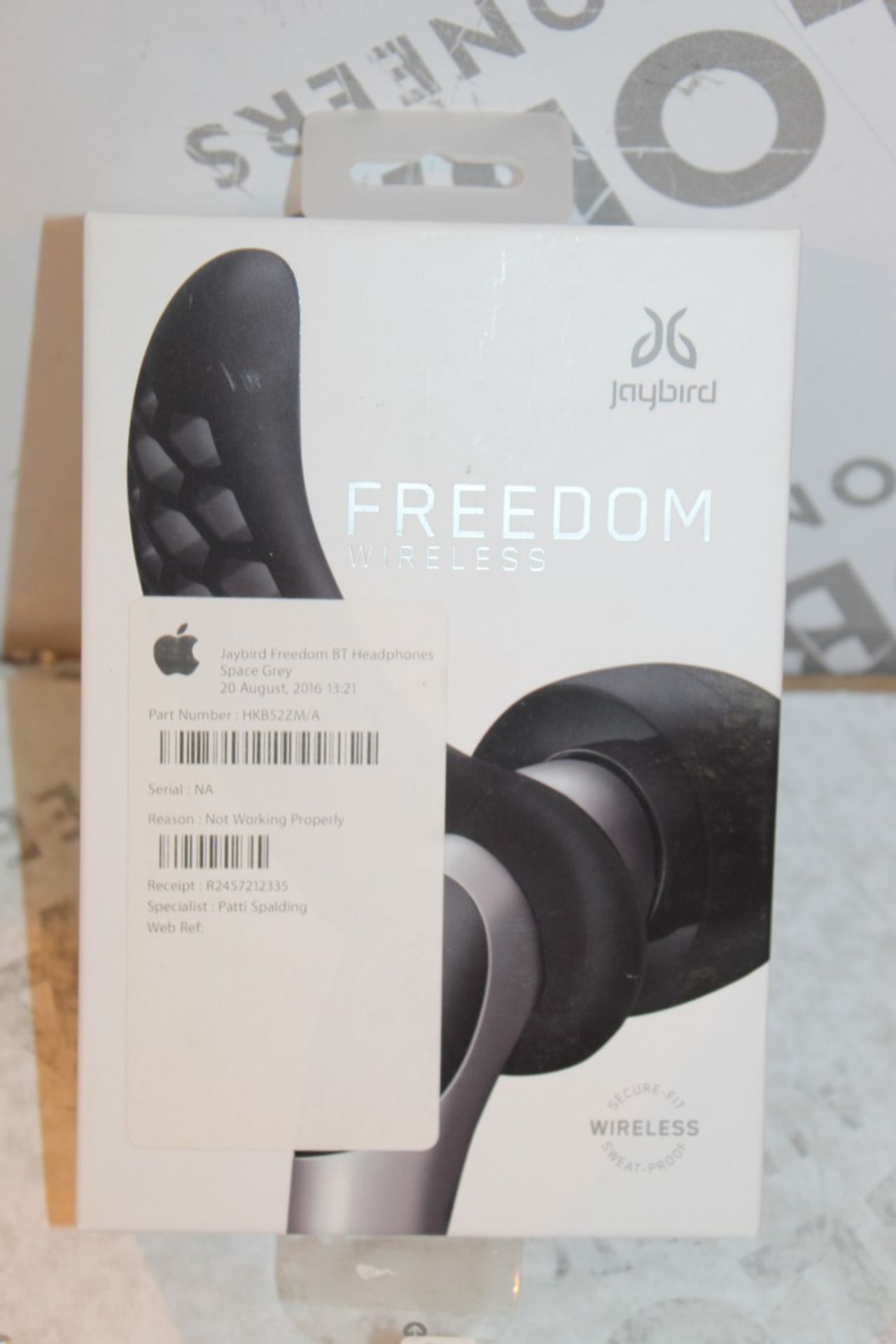 Boxed Pair Of Freedom Wireless Jaybird Headphones RRP £170 (Appraisals Available Upon Request)(