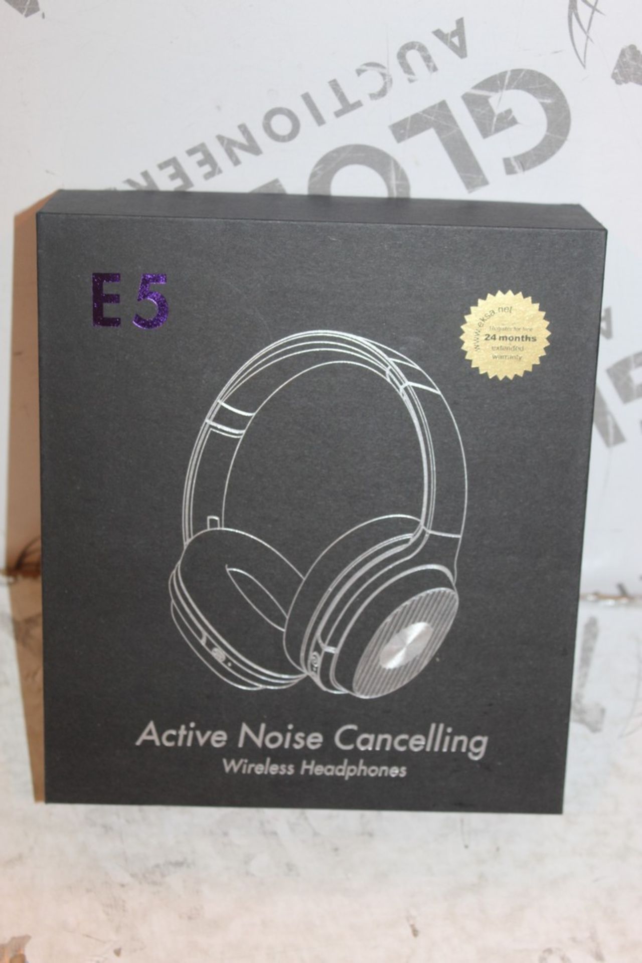 Boxed Pair Of E5 Active Noise Cancelling Wireless Headphones RRP £50 (Appraisals Available Upon