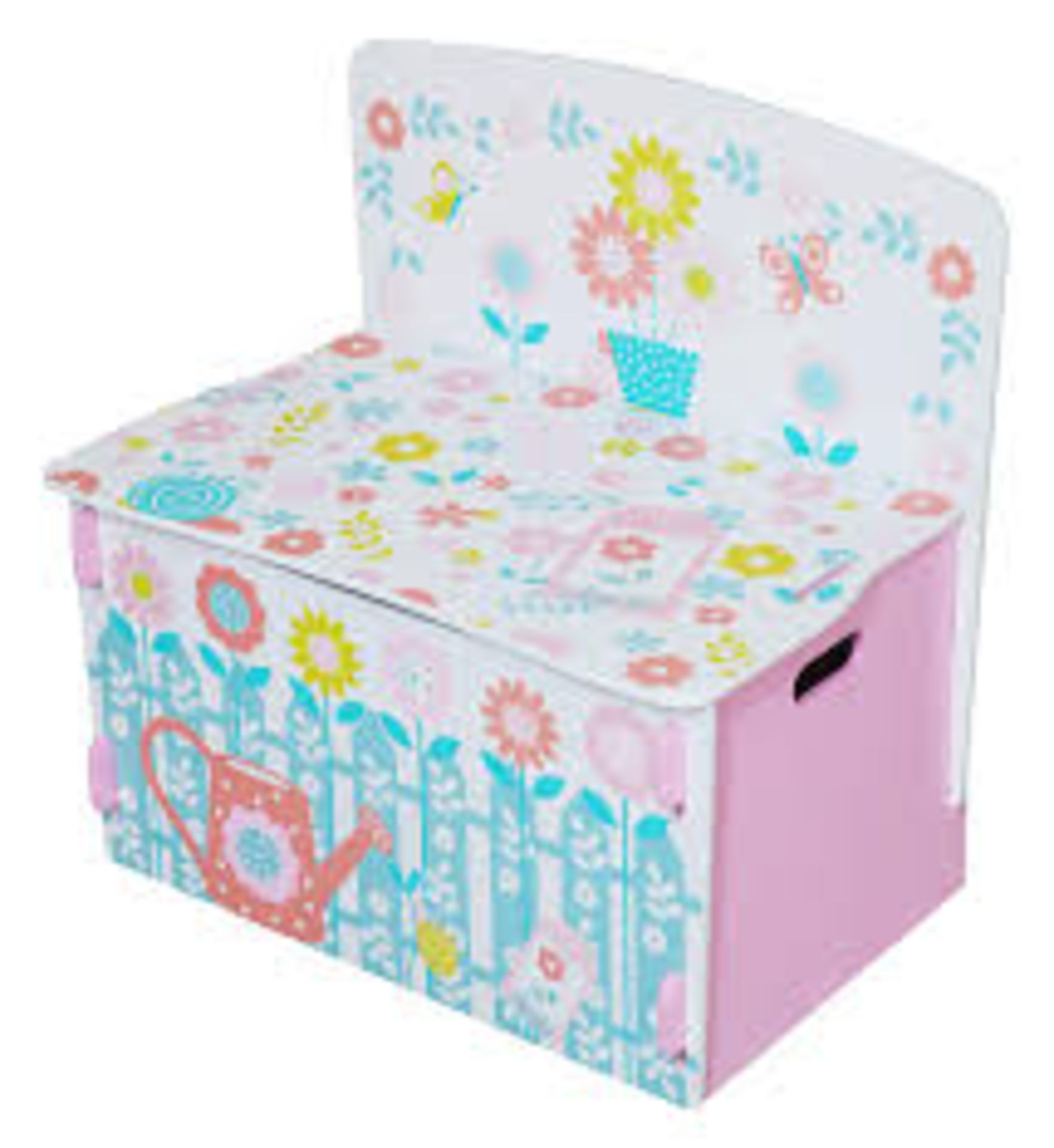 Boxed White Wooden Country Cottage Toy Box RRP £80 (18180) (Appraisals Available Upon Request)(