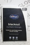 Brand New & Sealed Pairs Silent Night 66 x 72" Blackout Curtain Lining RRP £110 (Pictures For