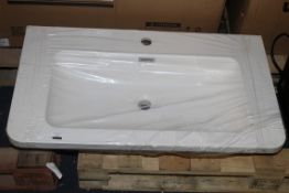 Boxed Cubico Stark 800mm Basin RRP £400 (16137) (Pictures Are For Illustration Purposes Only) (