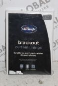 Lot To Contain Brand New Sealed Pairs Of Silent Night 46x72 Inch Blackout Curtain Linings RRP £68 (