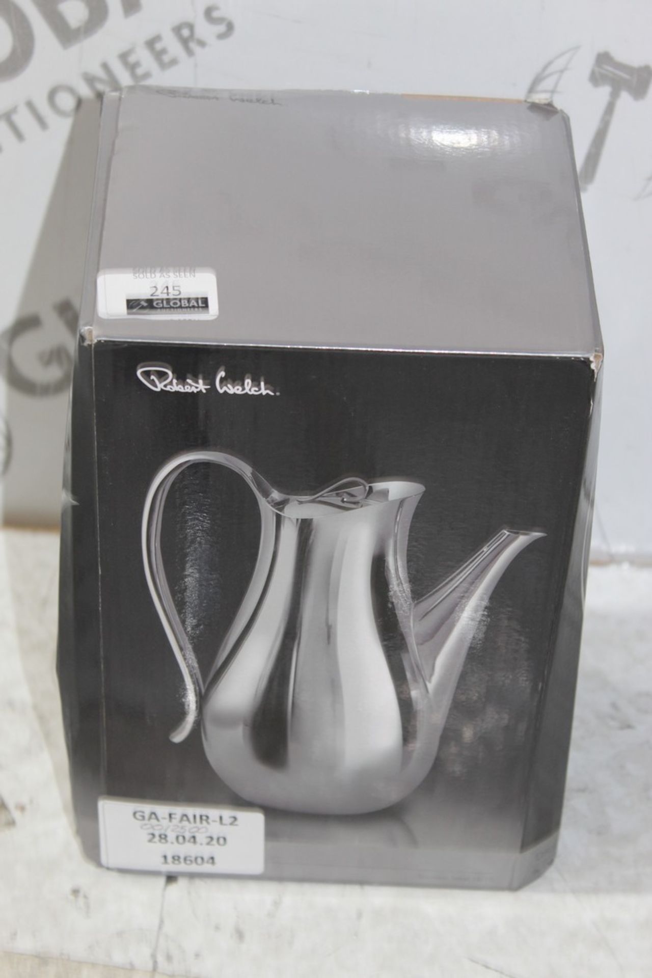 Boxed Robert Welsh Drift 2 Litre Coffee Pot RRP £125 (18604) (Pictures Are For Illustration Purposes