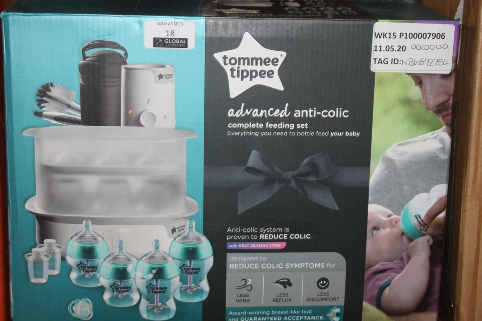 Boxed Tommee Tippee Advanced Anti Colic Steam System RRP £100 (NBW692254) (Pictures Are For