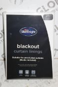 Brand New & Sealed Pairs Silent Night 66 x 72" Blackout Curtain Lining RRP £110 (Pictures For