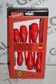 Boxed Brand New Dart 7 Piece Insulated Screw Driver Sets RRP £35 Each (Pictures Are For Illustration