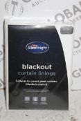 Brand New & Sealed Pairs Silent Night 90 x 90" Blackout Curtain Lining RRP £150 (Pictures For