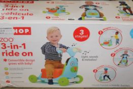 Boxed Skip Hop Zoo 3 In 1 Ride On Children's Play Toy RRP £60 (NBW530517) (Pictures Are For