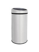 Boxed John Lewis & Partners 40 Litre Touch Top Stainless Steel Bin RRP £55 (NBW686691) (Pictures Are